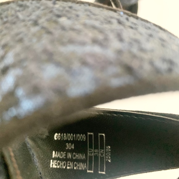 Zara Jacquard Textured Block Heel Sandal - 38 EU 7.5 US - Picture 7 of 8